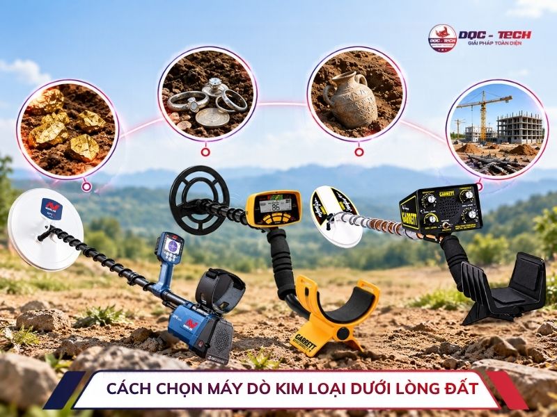 Cách chọn mua máy dò kim loại dưới lòng đất đúng nhu cầu