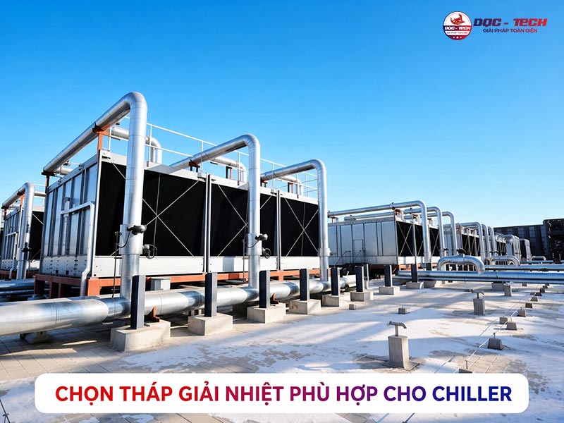 Kinh nghiệm chọn tháp giải nhiệt cho chiller