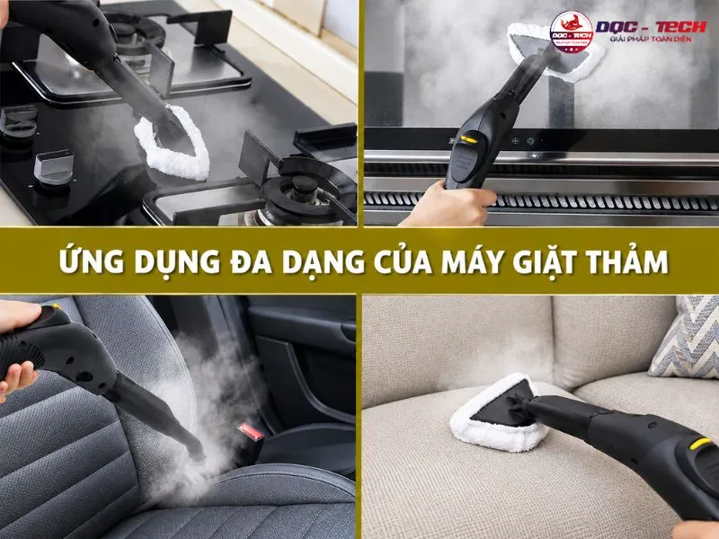 Máy giặt thảm Kumisai KMS02 giúp làm sạch nệm, sofa, ghế ô tô