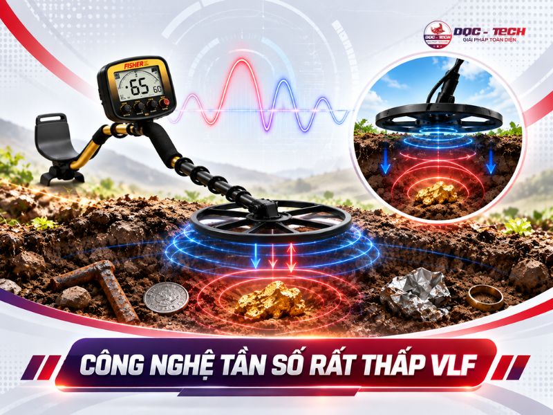Công nghệ VLF trên máy dò vàng