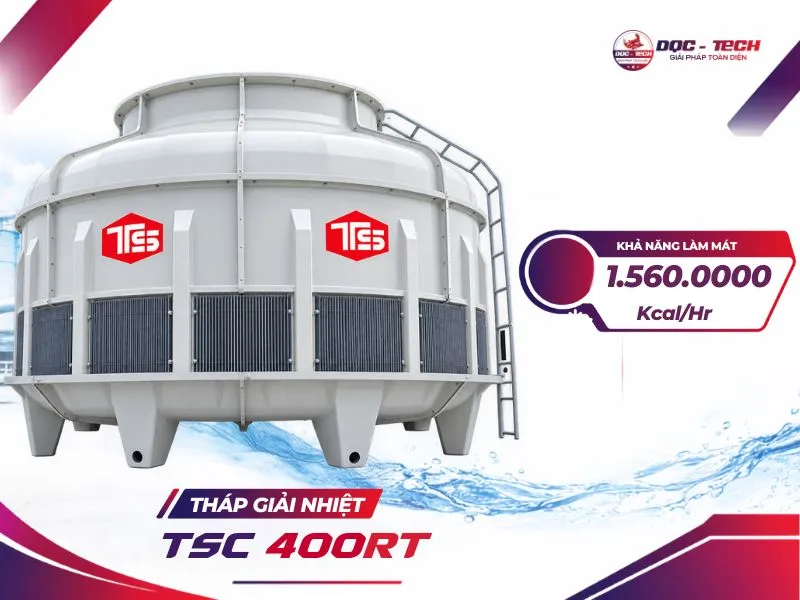 Khả năng giải nhiệt của tháp làm mát Tashin TSC 400RT