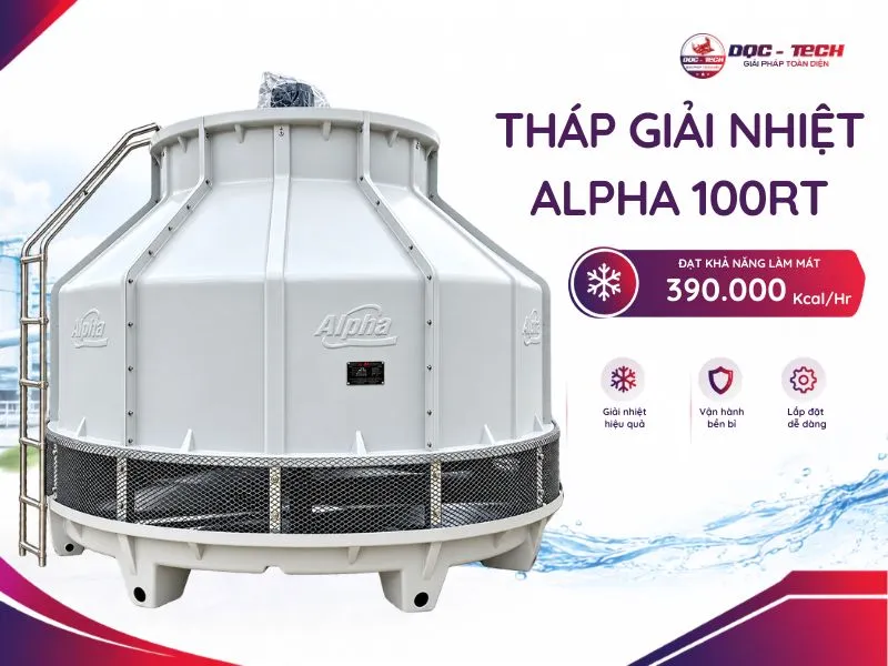Tháp giải nhiệt công nghiệp Alpha 100RT