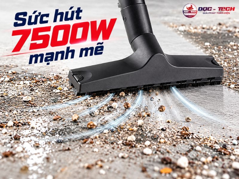Máy hút bụi 3 pha Kumisai KMS 75VZ sức hút 7500W