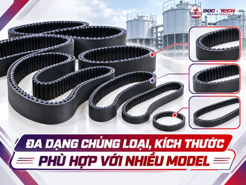Có nhiều loại dây đai tháp giải nhiệt để bạn lựa chọn