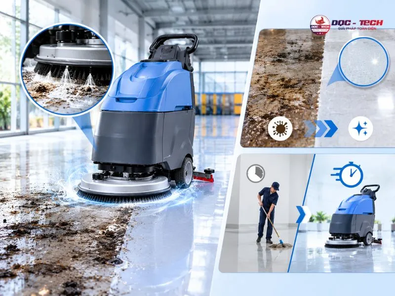 Đánh bay vết bẩn sâu, nhanh hơn hẳn cọ thủ công