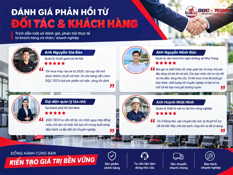 đánh giá phản hồi của khách hàng sau khi mua sản phẩm tại dqc tech