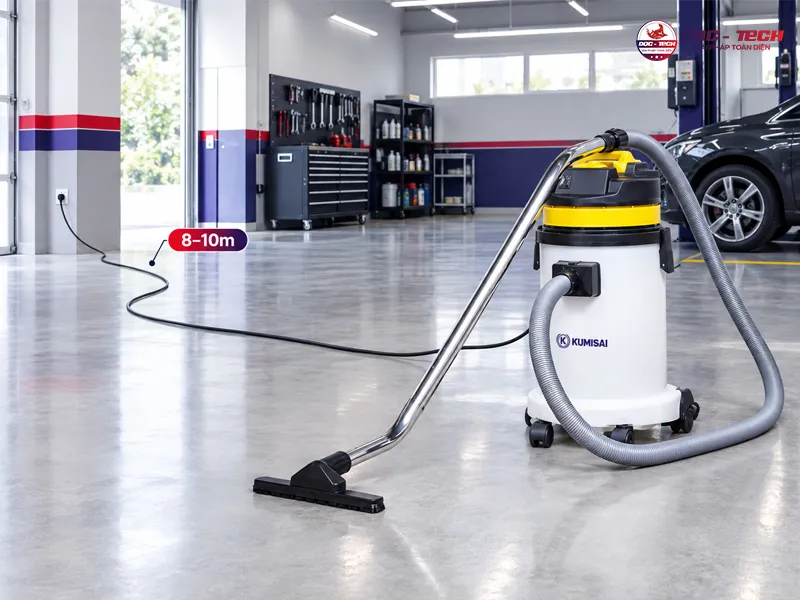 dây điện dài thuận tiện cho những nơi ít ổ cắm