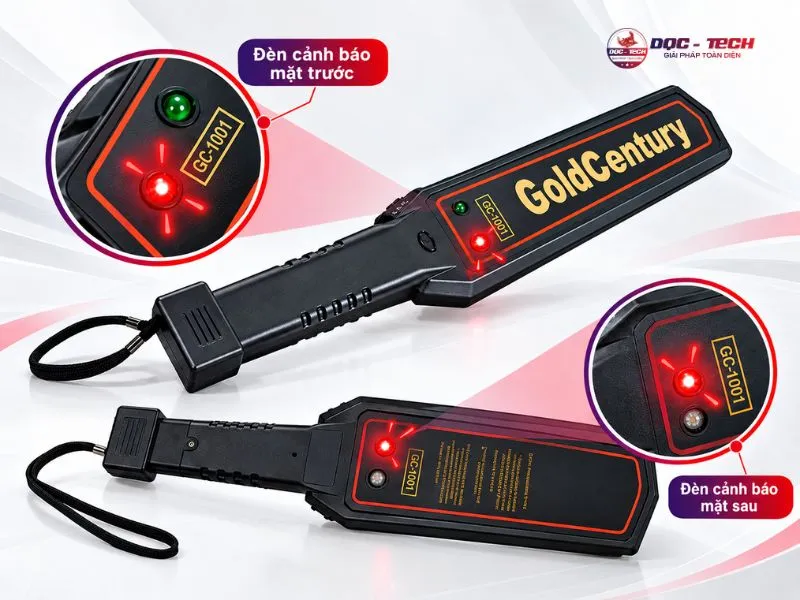 Đèn báo phát hiện kim loại trên máy rà Gold Century GC-1001