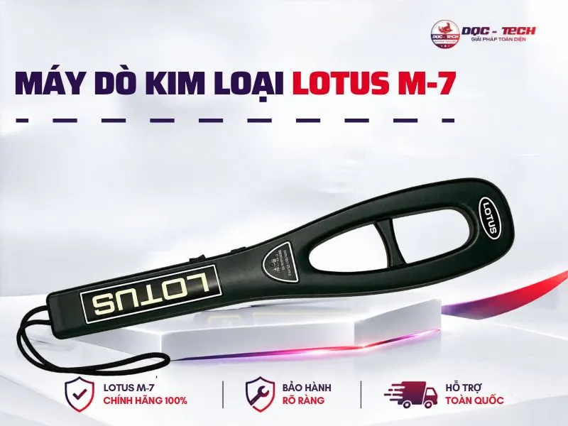 Mua máy dò kim loại Lotus M-7 chính hãng tại DQC-TECH