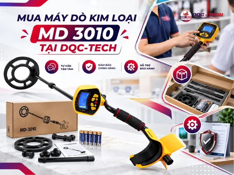 Mua máy dò kim loại MD 3010 chính hãng tại DQC-TECH