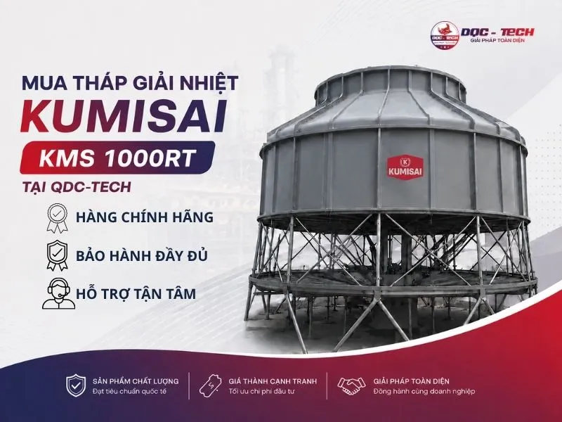 Mua tháp tản nhiệt Kumisai KMS 1000RT chính hãng tại DQC-TECH