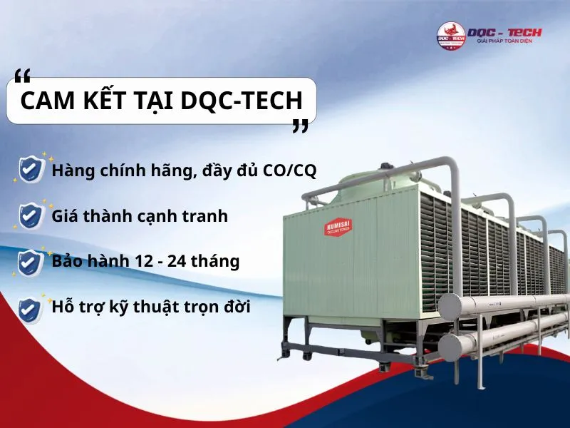 DQC-TECH cam kết phân phối tháp làm mát Kumisai KMS 400RT*2cell chính hãng, giá tốt nhất