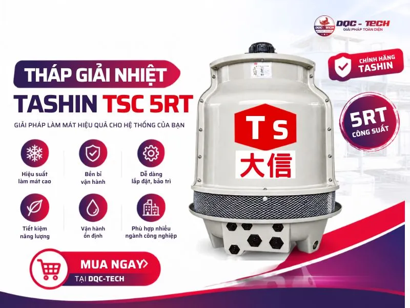 Mua tháp giải nhiệt TSC 5 RT chính hãng tại DQC-TECH