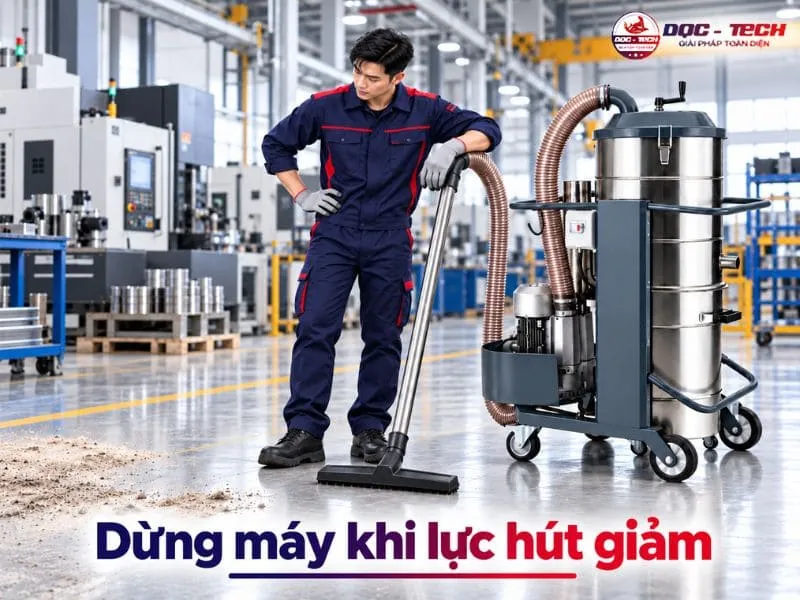 Nên dùng máy hút bụi Kumisai KMS40J khi lực hút giảm