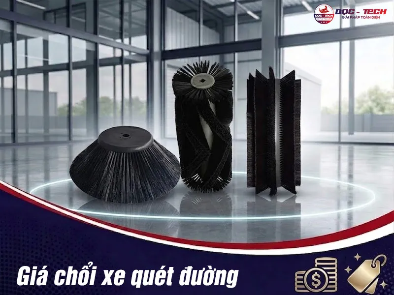 Giá chổi xe quét đường Giá chổi xe quét đường