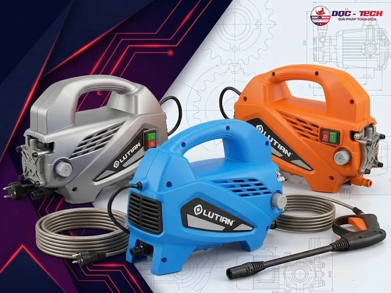 Giá máy rửa xe Lutian mini 