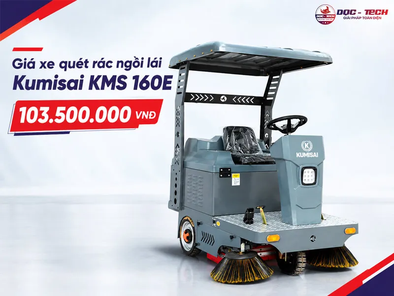 Giá xe quét rác ngồi lái Kumisai KMS 160E
