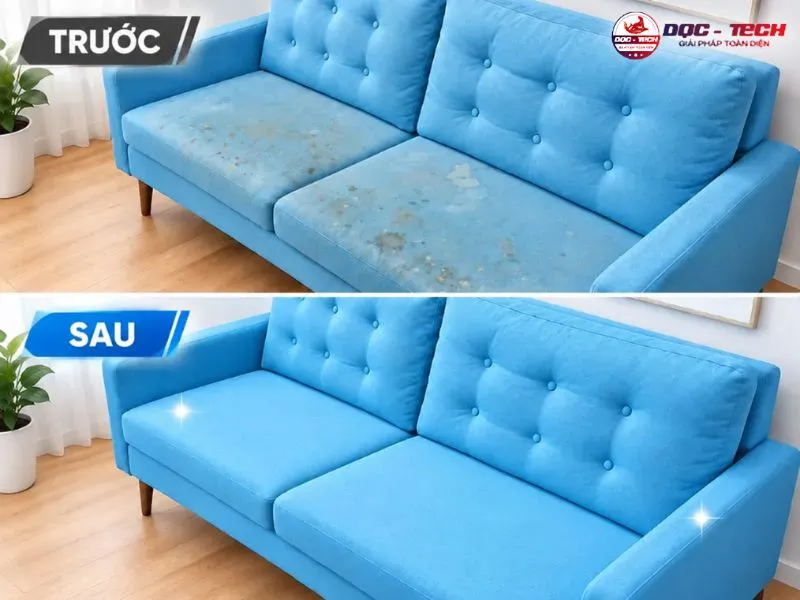 Máy giặt thảm sàn phù hợp cho cả sofa, ghế làm từ chất liệu nỉ