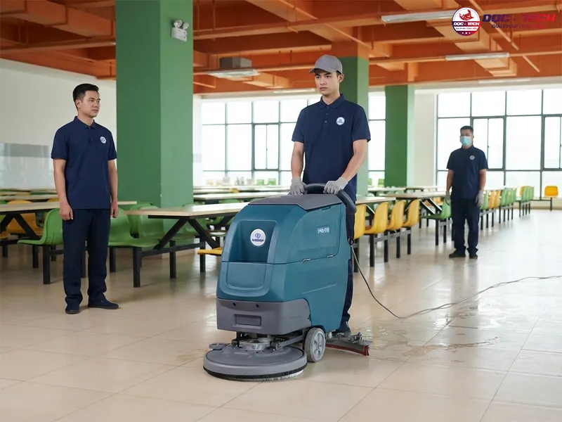 Giữ sàn sạch, khô ráo, hạn chế trơn trượt