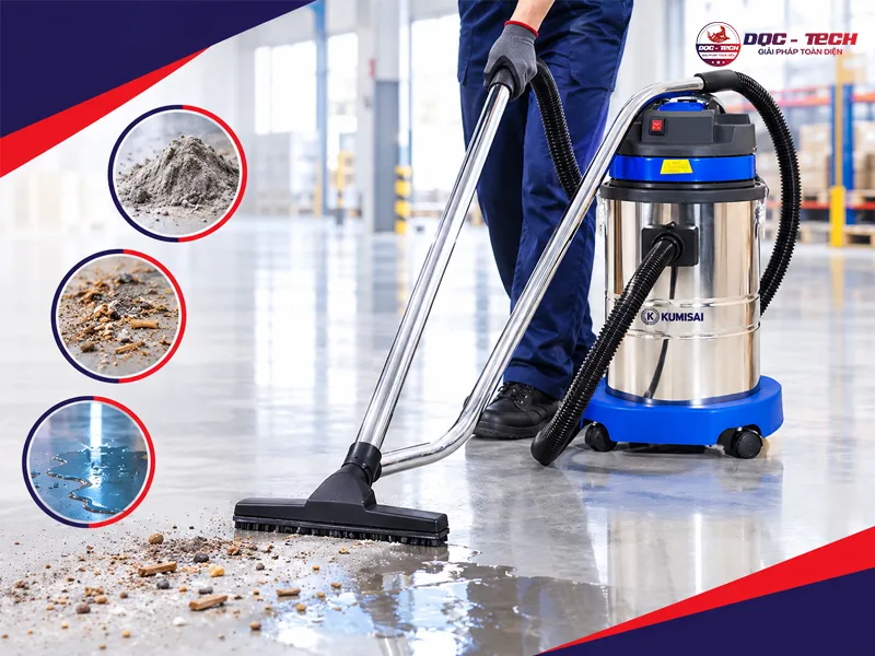 gom mọi bụi bẩn và xử lý rác hiệu quả
