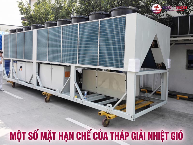 Nhược điểm của tháp giải nhiệt gió