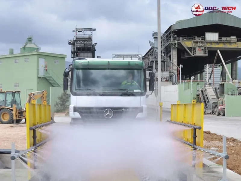 Hệ thông máy rửa xe công trình hiệu quả Hệ thông máy rửa xe công trình hiệu quả