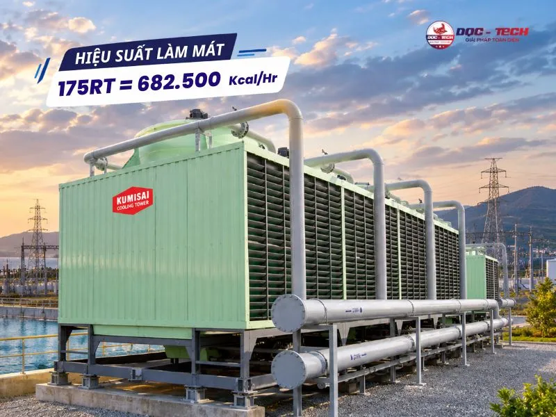 Hiệu suất làm mát của tháp Kumisai KMS 175RT