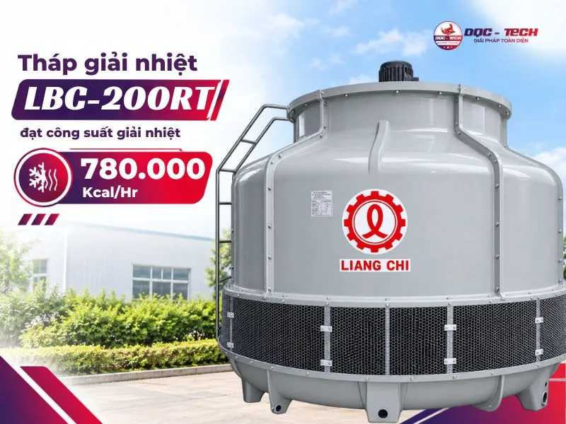 Năng lực giải nhiệt của tháp làm mát nước Liang Chi LBC-200RT