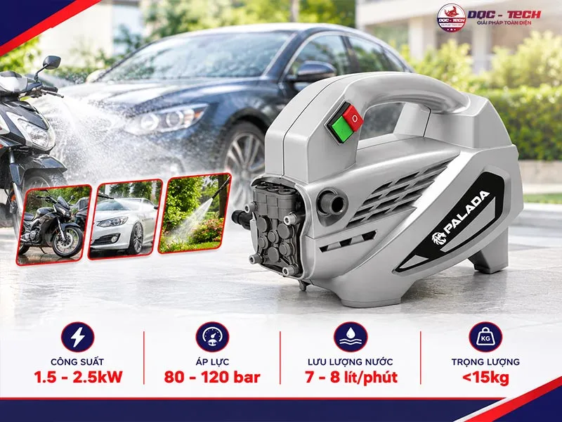 Máy rửa xe mini Palada