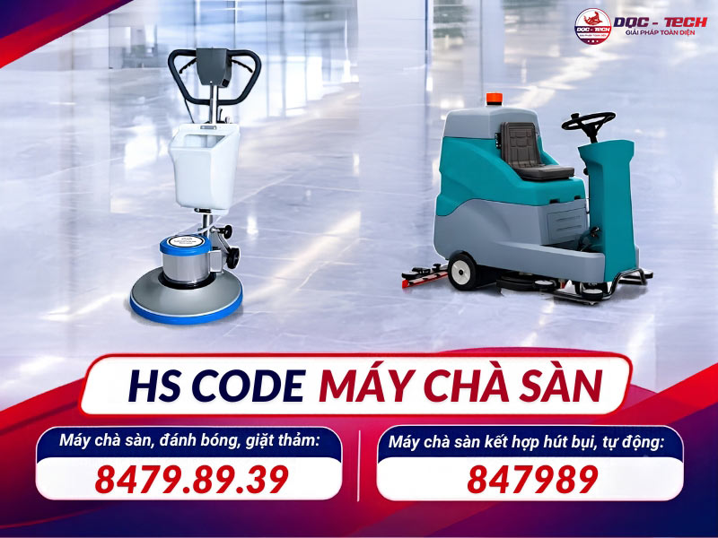 HS code máy chà sàn là gì?