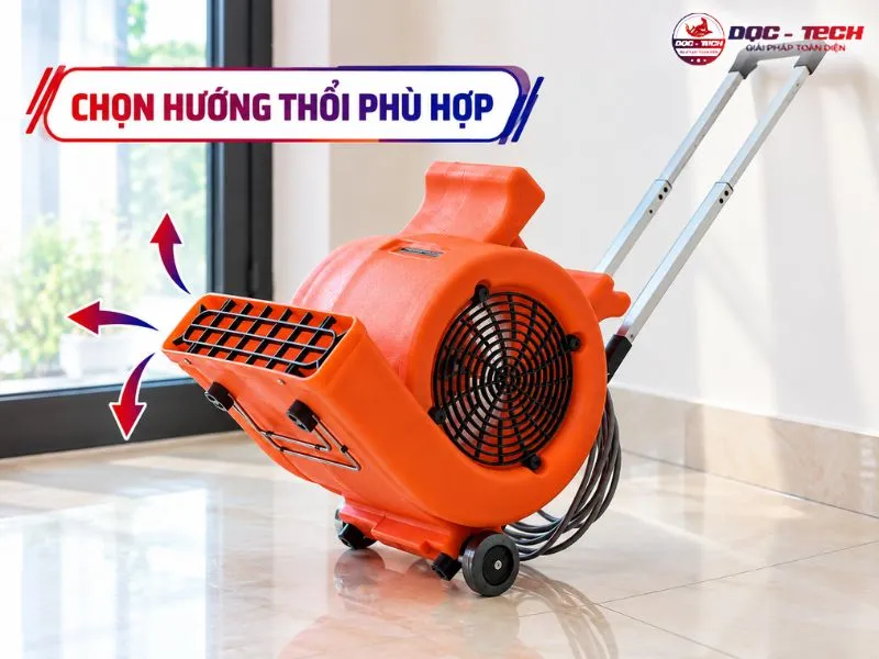 Chọn hướng sấy thảm sàn Kumisai BF 535 phù hợp