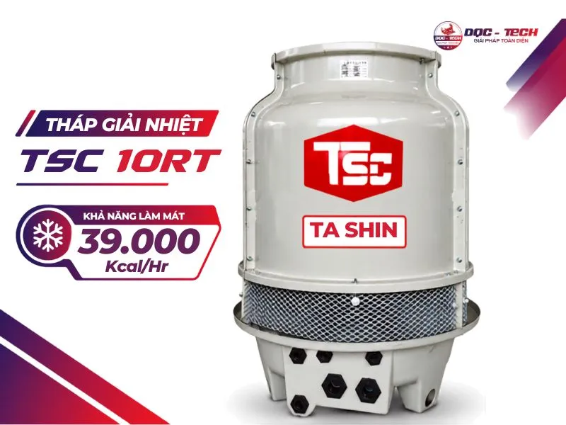 Năng lực làm mát của tháp giải nhiệt Tashin TSC 10RT
