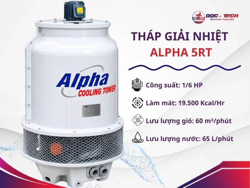 Hiệu suất giải nhiệt của tháp làm mát Alpha 5RT