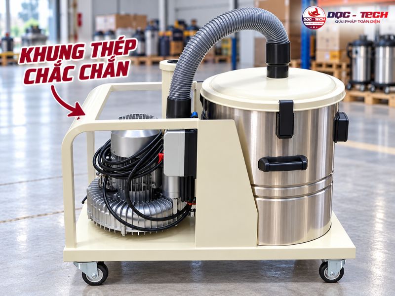 Khung thép máy hút bụi nhà xưởng Kumisai KMS 220 chắc chắn