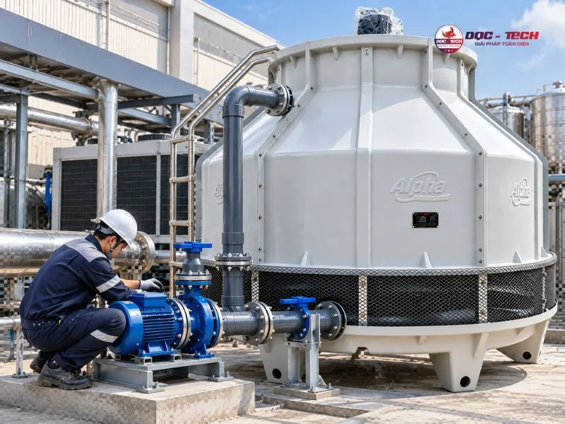 Sử dụng tháp giải nhiệt Alpha 100RT