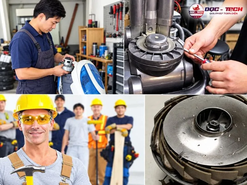 Kiểm tra motor máy hút bụi cũ trước khi mua