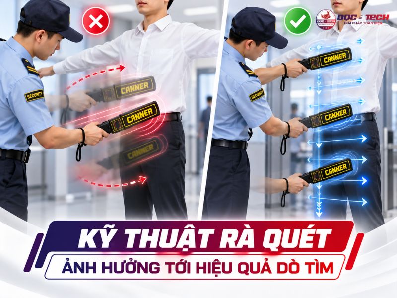 Kỹ thuật rà quét chi phối tới kết quả phát hiện kim loại có chính xác hay không