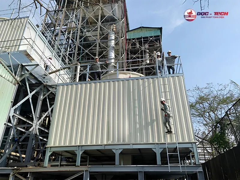 Cách lắp đặt tháp hạ nhiệt Kumisai KMS 300RT*4cell*2tổ Cách lắp đặt tháp hạ nhiệt Kumisai KMS 300RT*4cell*2tổ