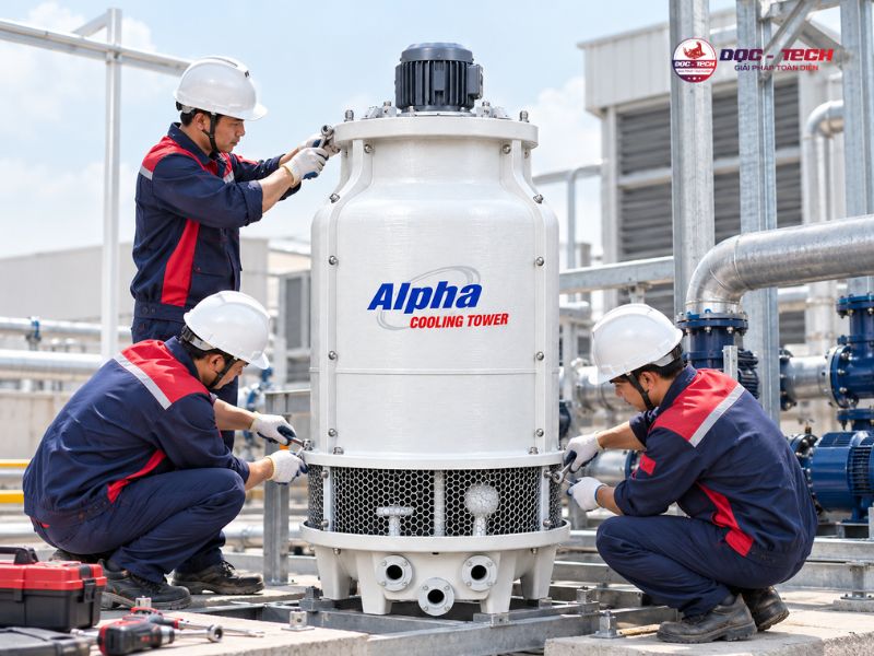 Lưu ý khi lắp đặt tháp tản nhiệt Alpha 15RT