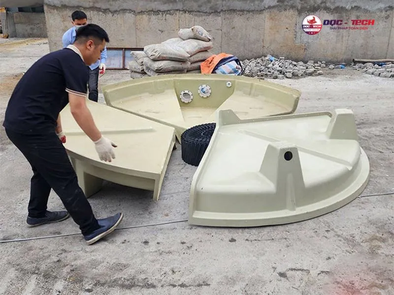 Cách lắp đế bồn tháp tản nhiệt Kumisai KMS 60RT