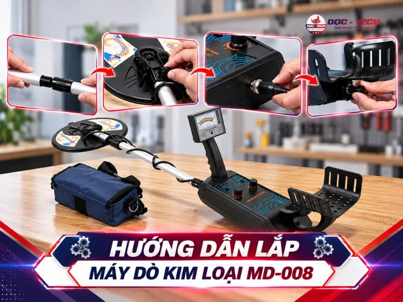 Cách lắp ráp máy rà kim loại MD-008