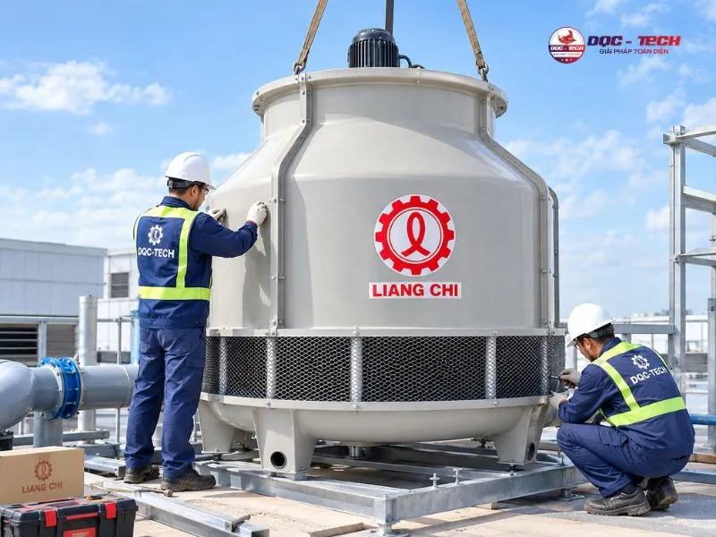Hướng dẫn lắp đặt tháp giải nhiệt Liang Chi LBC-40RT