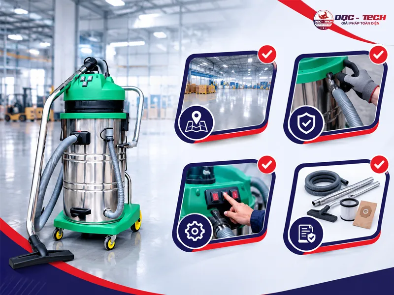 những lưu khi mua máy hút bụi Kumisai KMS 90 để đạt hiệu quả