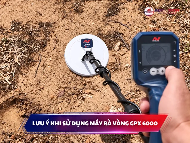 Lưu ý quan trọng khi vận hành máy dò kim loại GPX 6000