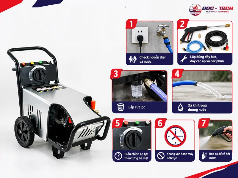 Bí kíp sử dụng máy rửa xe cao áp Kumisai Bí kíp sử dụng máy rửa xe cao áp Kumisai