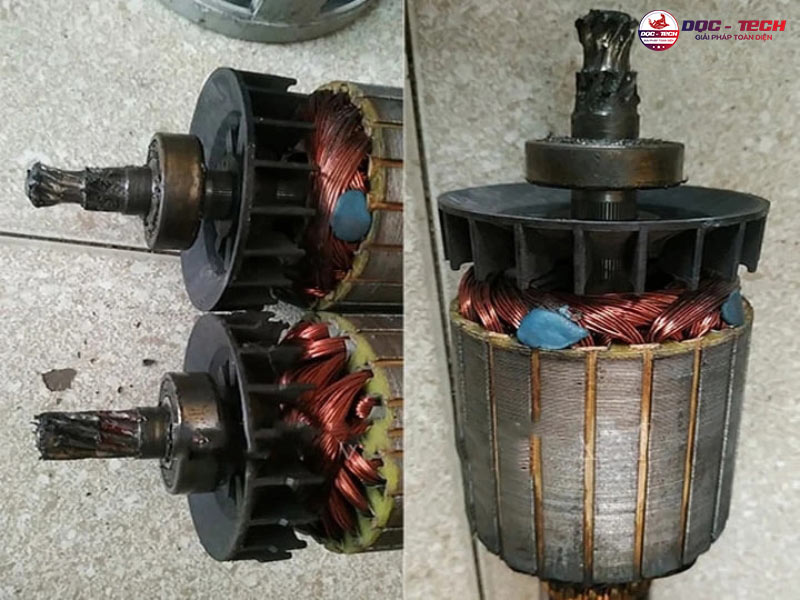 Máy chà sàn bị rò điện: mô tơ xuống cấp