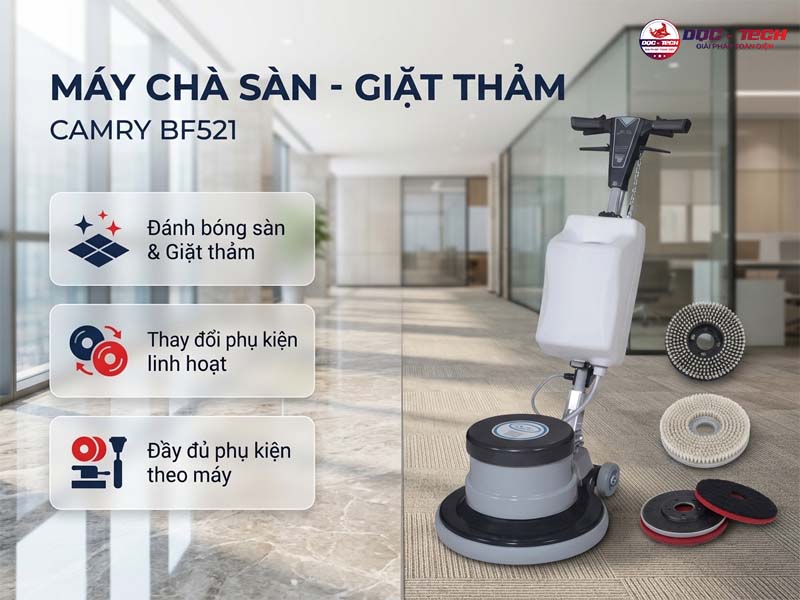 Máy chà sàn đơn Camry BF521