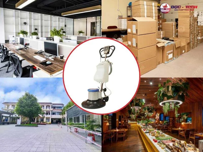 Máy chà sàn đơn Kumisai KMS88 dùng ở đâu?