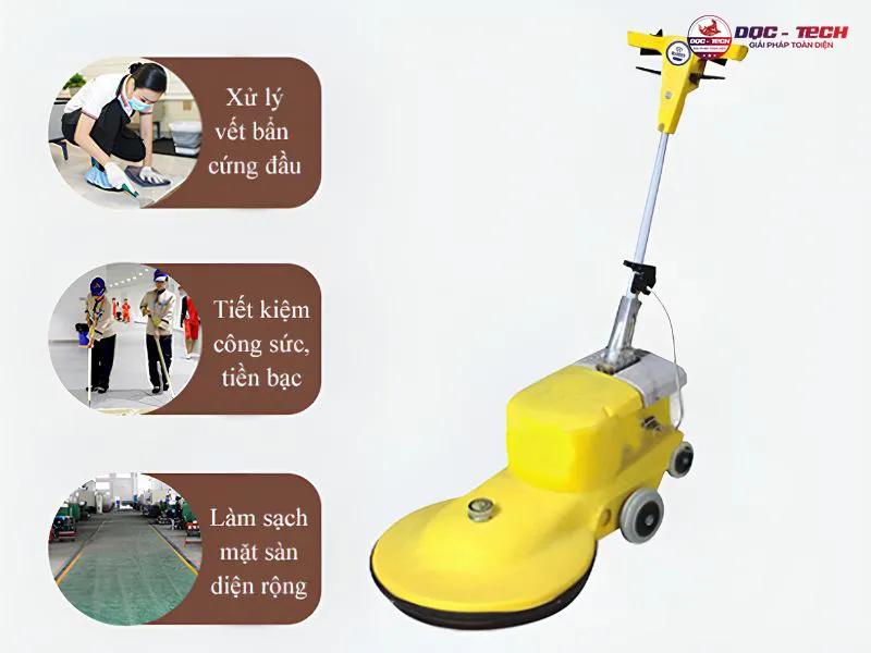 Máy chà sàn công nghiệp Kumisai KMS803J làm sạch sâu