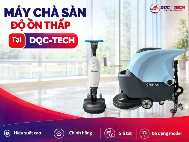máy chà sàn độ ồn thấp nơi mua